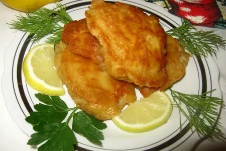 Морской язык в кляре с соевым соусом и сыром: шаг 4