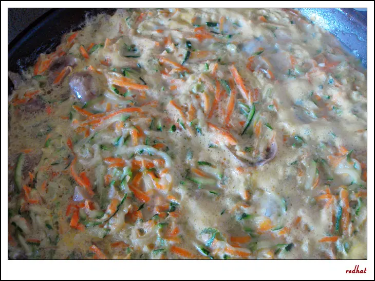 Макароны с овощами и куриной грудкой: шаг 6