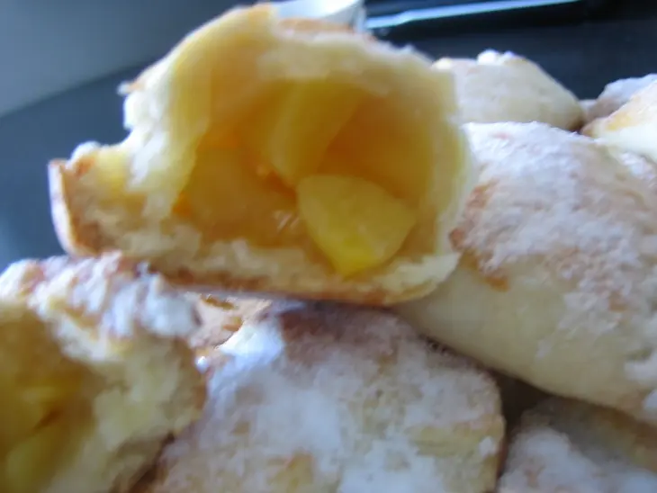 Пирожки с персиками: шаг 2