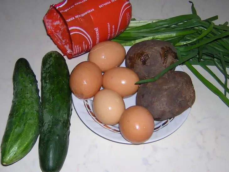 Окрошка без кваса: шаг 1