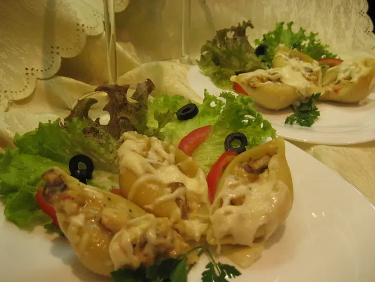 "жюльен" в ракушках: шаг 6