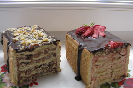 Мини торт или пирожное без  выпечки  (два вида): шаг 6