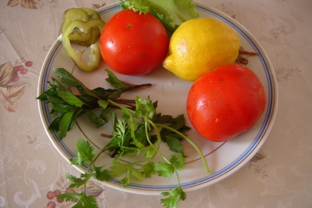 Салат из нута с помидорами: шаг 3