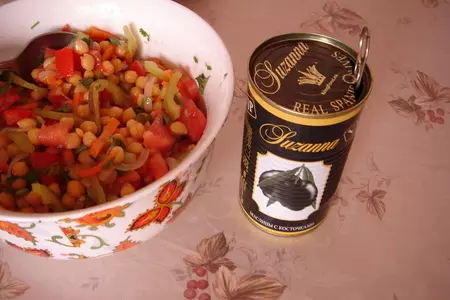 Салат из нута с помидорами: шаг 4