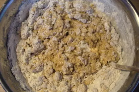 Печенье с миндалём и грецким орехом: шаг 2