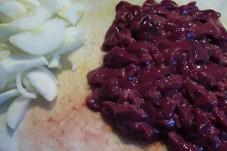 Помидоры, фаршированные пшеном и печенью: шаг 2