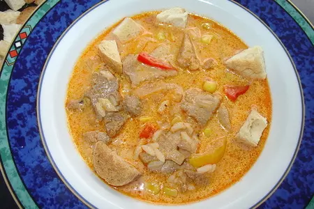 Греческий суп-gyros, на немецкo-русский лад.: шаг 2