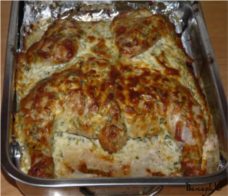 Курица под сырной "шубкой": шаг 4