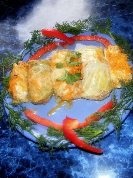 Голубцы из пекинской капусты: шаг 7