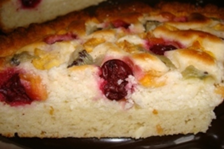 Творожный пирог с творожно-сырной начинкой: шаг 8