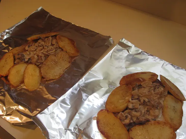 Мясо с грибами запечёное в фольге: шаг 7