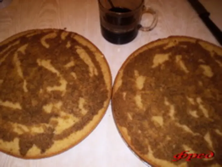 Кофейный торт с шоколадом и безе: шаг 4
