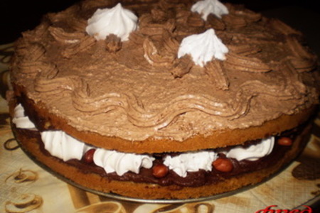 Кофейный торт с шоколадом и безе: шаг 9