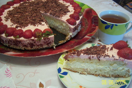 Итальянский клубничный торт: шаг 2