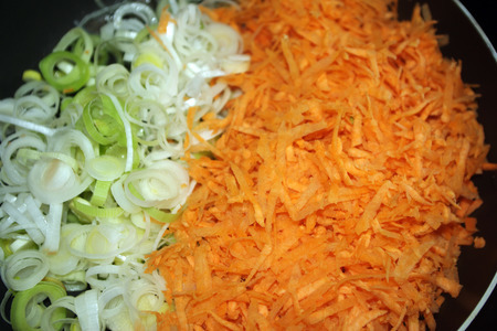 Закусочный штрудель с морковью и пореем: шаг 3