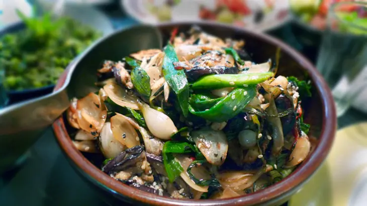 Шведcкое лето 3: салат из баклажан-гриль + екстра: шаг 8