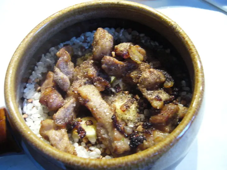 Каша с мясом в горшочке: шаг 2