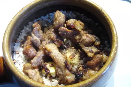 Каша с мясом в горшочке: шаг 2