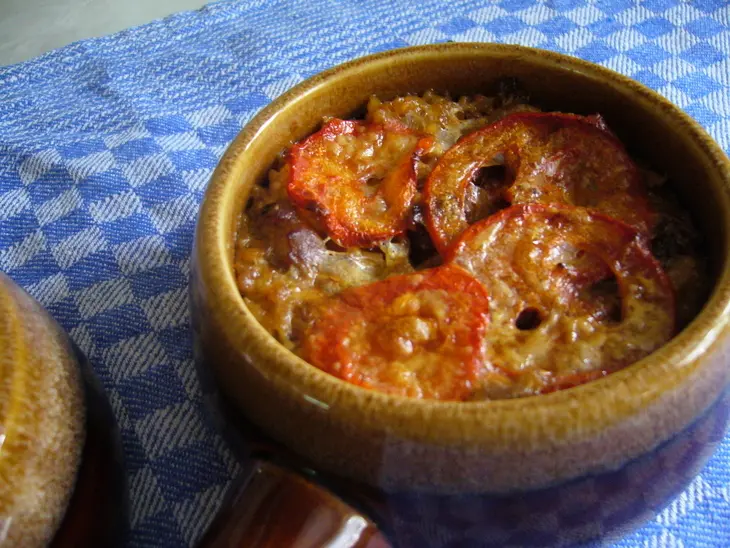 Каша с мясом в горшочке: шаг 4