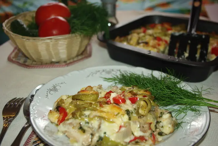 Запеканка из курицы и сладкого перца: шаг 7