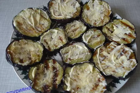 Башенки с моцареллой и баклажанами.: шаг 6