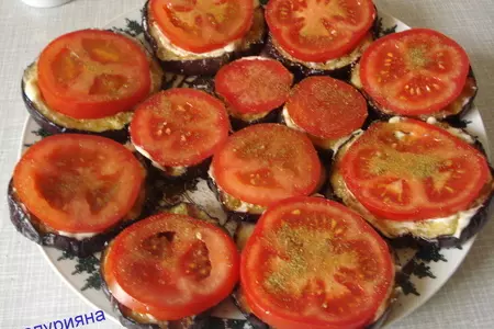 Башенки с моцареллой и баклажанами.: шаг 7