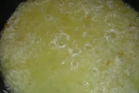 Рис с авокадо и шпинатом: шаг 3