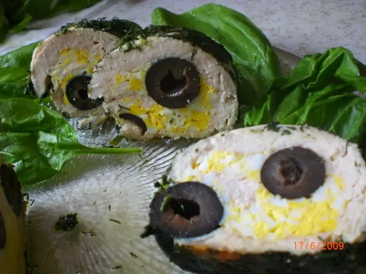 Куриная грудка с яйцом и укропом: шаг 5