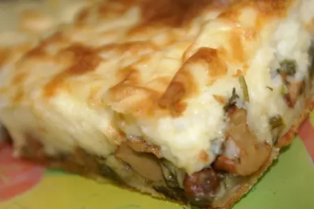 Пирог с грибами и картофелем: шаг 7