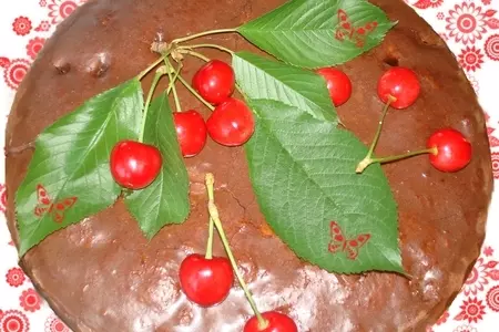 Медовый пирог с черешней: шаг 1