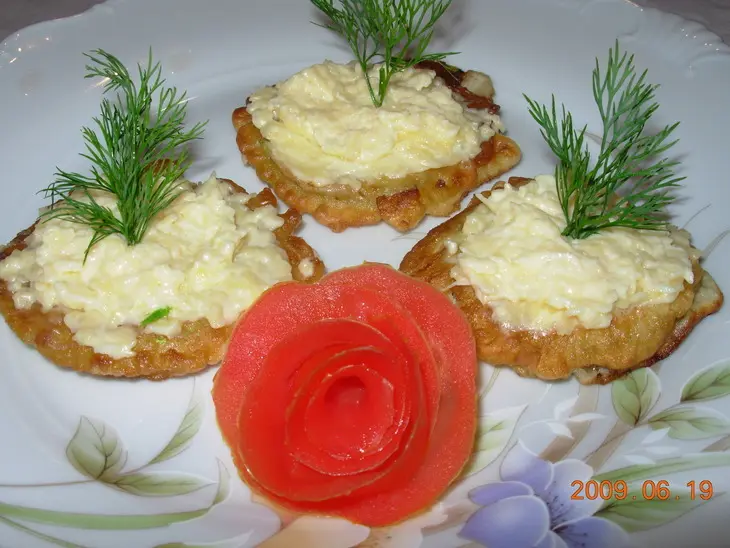 Кабачки в кляре и с сыром.: шаг 4