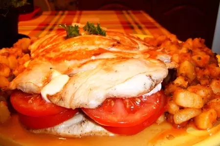 Многоэтажная грудка с начинкой "mozzarella": шаг 7
