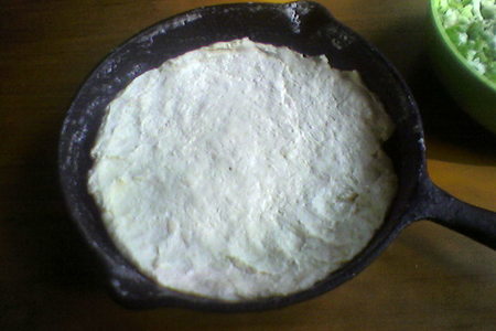 Пирог с зелёным луком: шаг 3