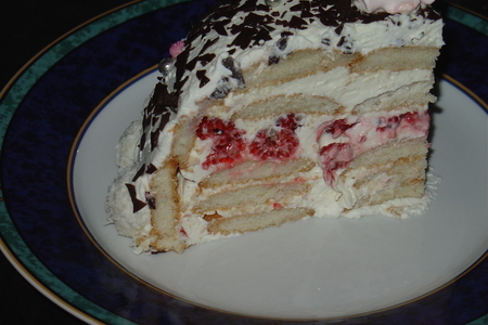 Торт „ванильная малинка“.: шаг 5