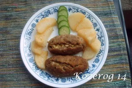 Зразы  с  яично-луковой  начинкой: шаг 2