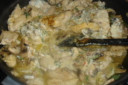 Грудка индюшки в грибном соусе curry: шаг 4