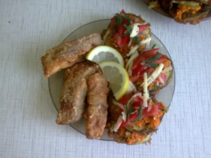Тилапия жареная с кунжутом и  овощами: шаг 8