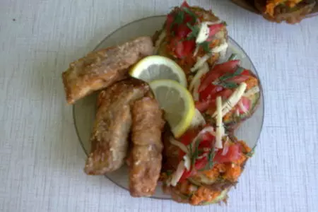 Тилапия жареная с кунжутом и  овощами: шаг 8