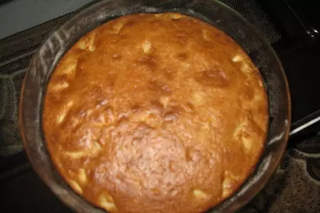 Манник с яблоком и корицей + шоколадная глазурь: шаг 3