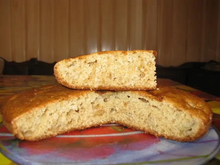 Манник с яблоком и корицей + шоколадная глазурь: шаг 4