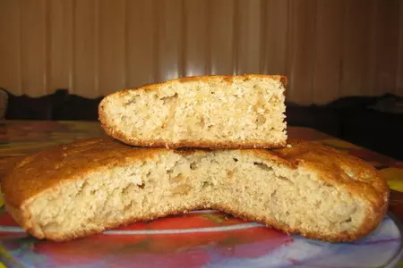 Манник с яблоком и корицей + шоколадная глазурь: шаг 4