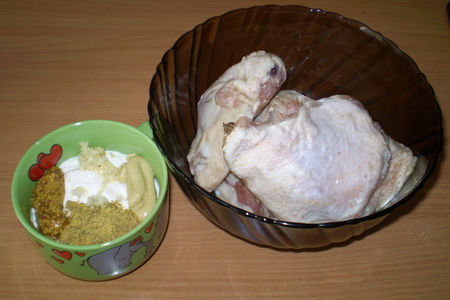 Курица в майонезно - чесночно - горчичном соусе,вкусно и быстро: шаг 1