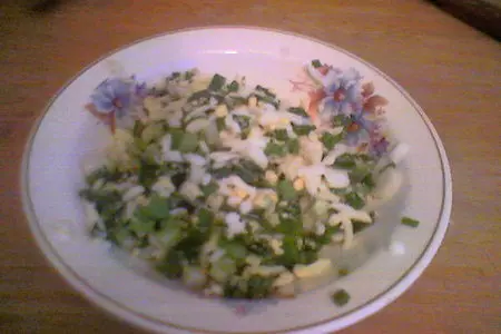 Зразы с зелёным луком и яйцом: шаг 1