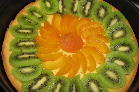 Песочный пирог с фруктами.: шаг 3