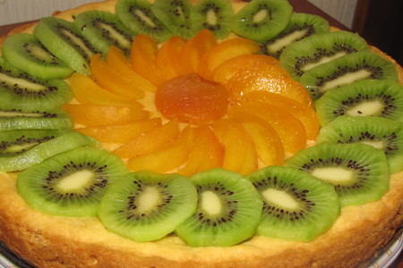 Песочный пирог с фруктами.: шаг 4