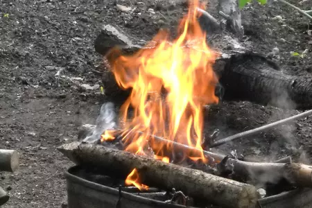 Пангасиус, приготовленный на углях дерева грецкого ореха: шаг 3