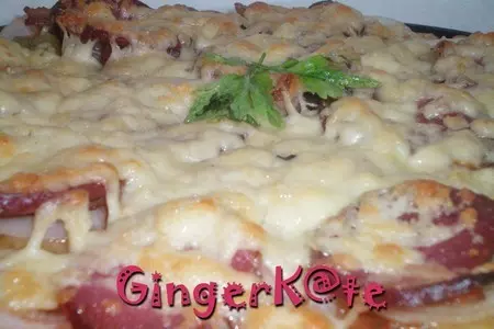 Острая пицца с беконом и луком: шаг 3