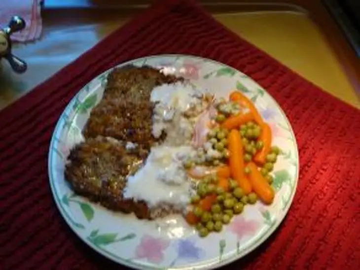 Мясо рубленное замороженное под соусом горгонзола: шаг 6