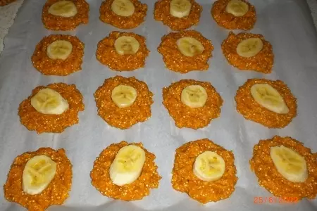 Тыквенное печенье с бананом и медом: шаг 1
