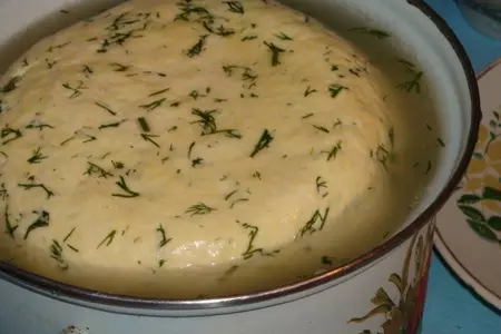 Домашний сыр с зеленью: шаг 4